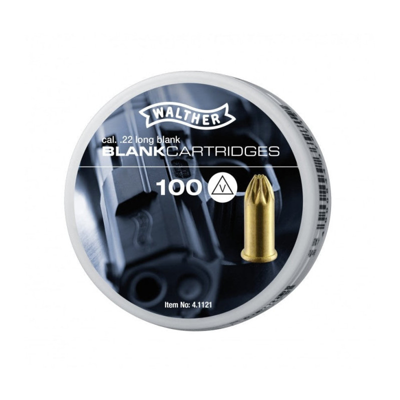 Cartouche à blanc Walther - Cal. 22 - Par 100