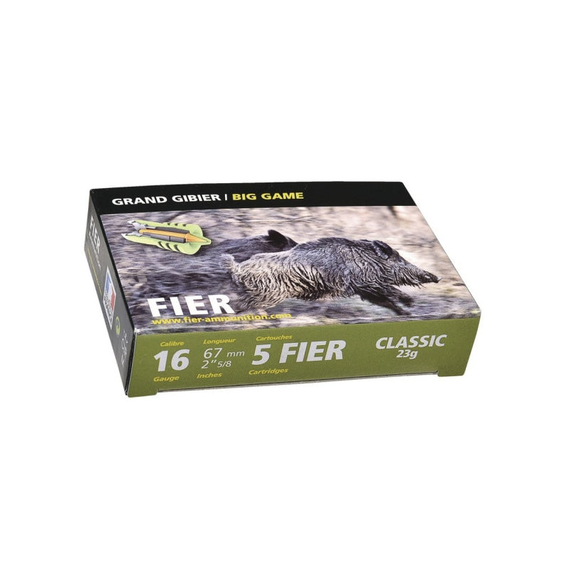 Cartouche Fier à balles Classic 23g - Cal. 16/67