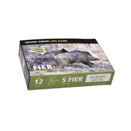 Cartouche Fier à balles Classic light 24g - Cal. 12/70