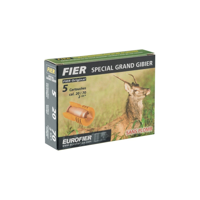 Cartouche Fier à balles Nature 20g - Cal. 20/70
