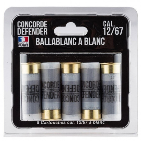 Cartouches à blanc Concorde Defender Mini Ballablanc - Cal. 12/67