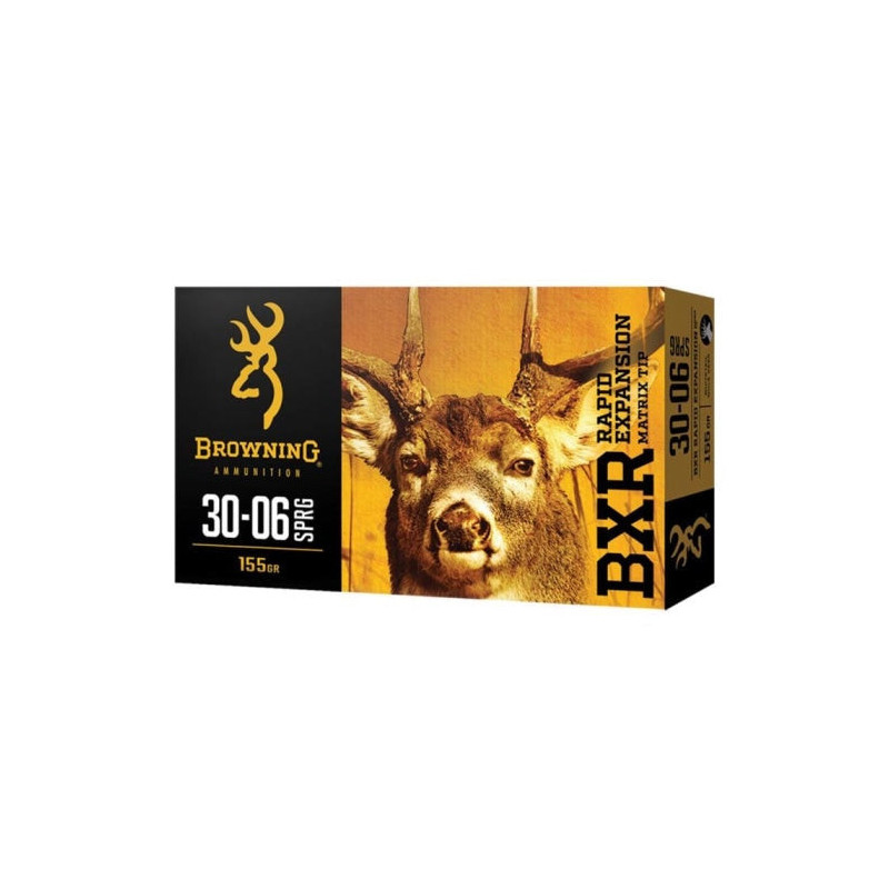 Cartouches Browning BXR 155 gr - Cal. 30-06 Spr