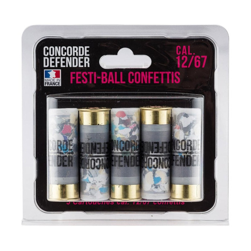 Cartouches confettis Concorde Defender CF - Cal. 12/67