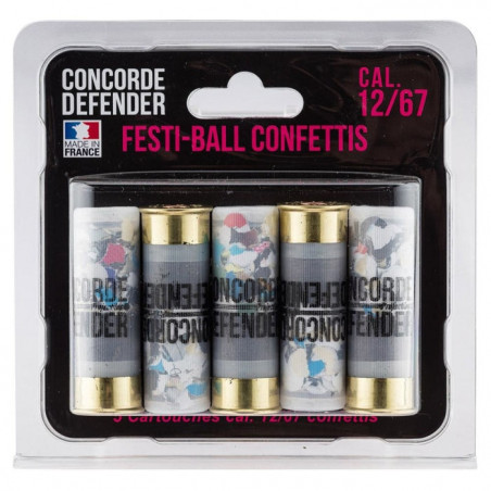 Cartouches confettis Concorde Defender CF - Cal. 12/67