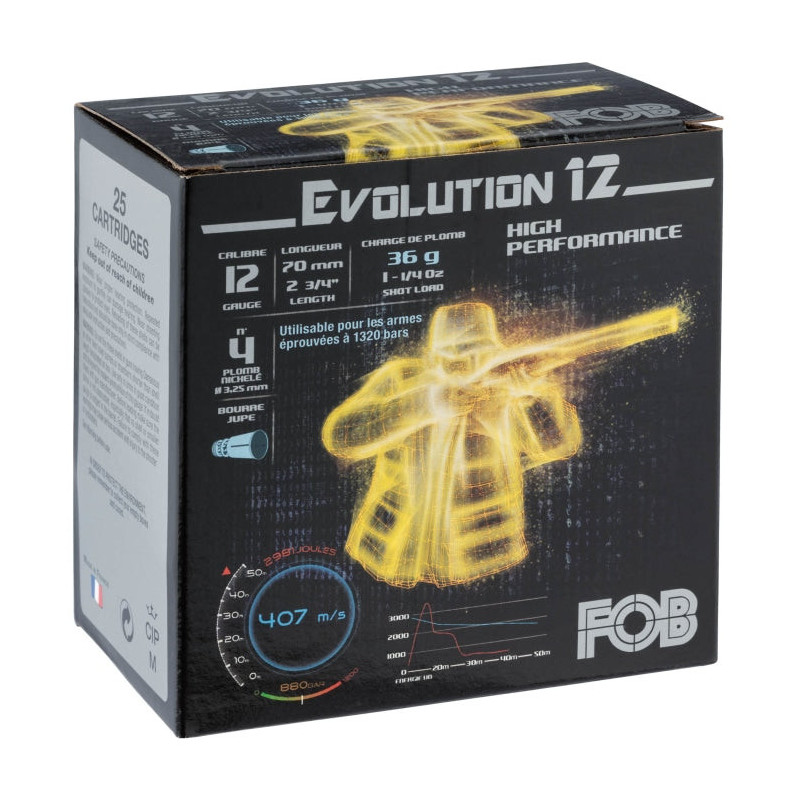 Cartouches Fob Evolution 12 - Cal. 12/70