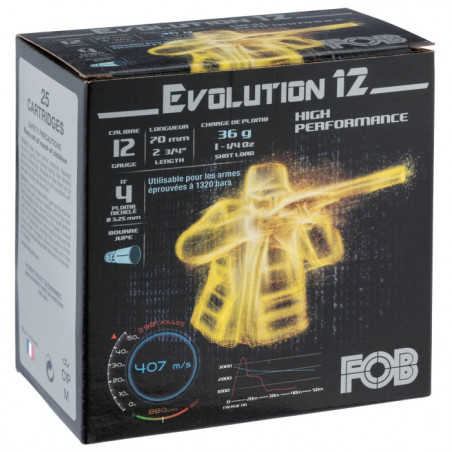 Cartouches Fob Evolution 12 - Cal. 12/70