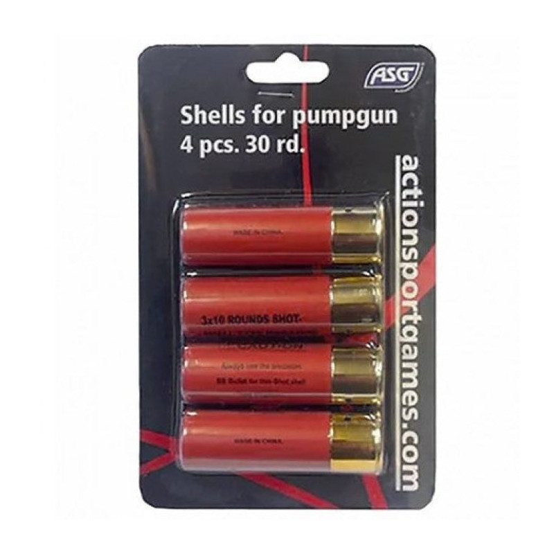 Cartouches Fusil à Pompe ASG - Par 4