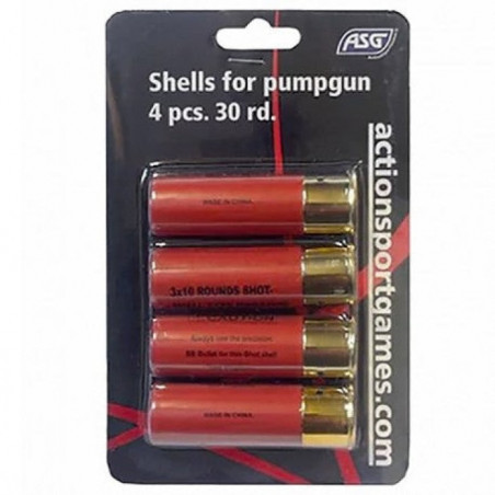 Cartouches Fusil à Pompe ASG - Par 4