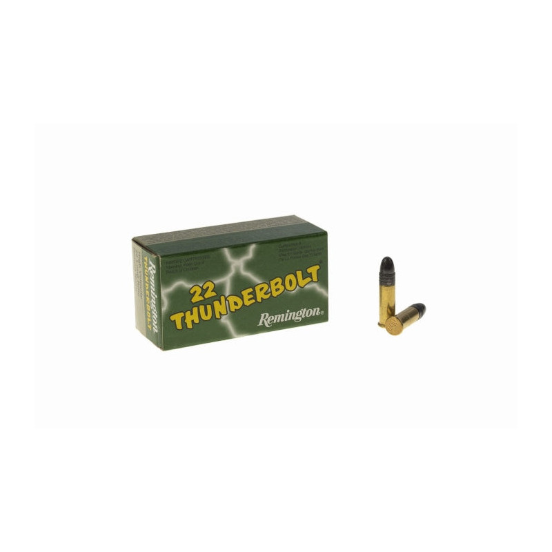 Cartouches Remington Thunderbolt High Velocity 40 Grains RN - Cal. 22LR