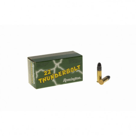 Cartouches Remington Thunderbolt High Velocity 40 Grains RN - Cal. 22LR
