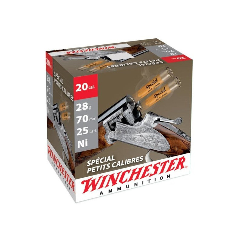 Cartouches Winchester Spécial petit Calibre 28 g - Cal. 20/70