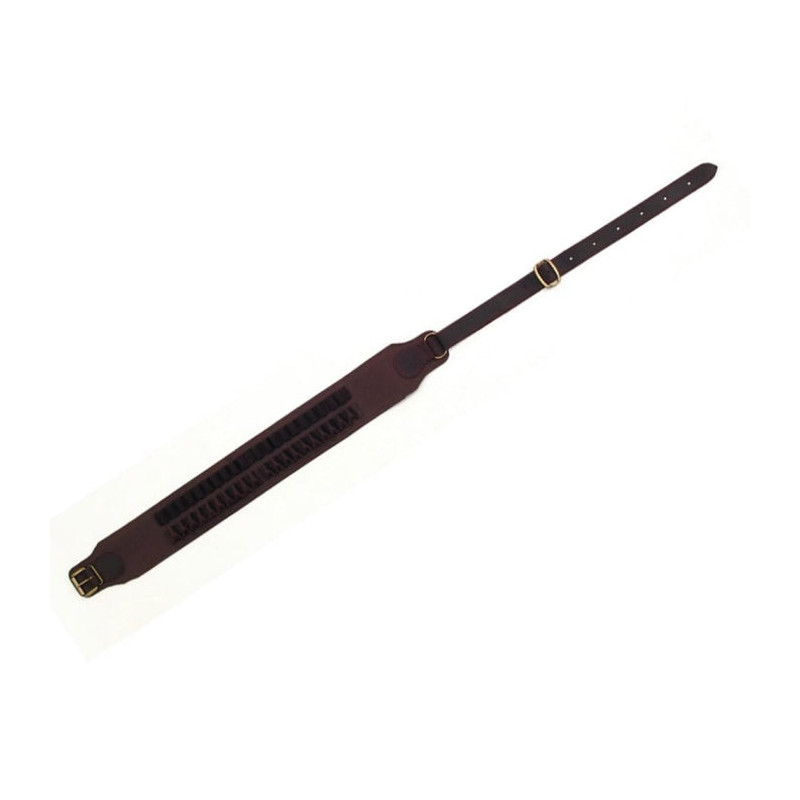 Cartouchière Colombi Sports Grande chasse cuir vieilli - 20 balles
