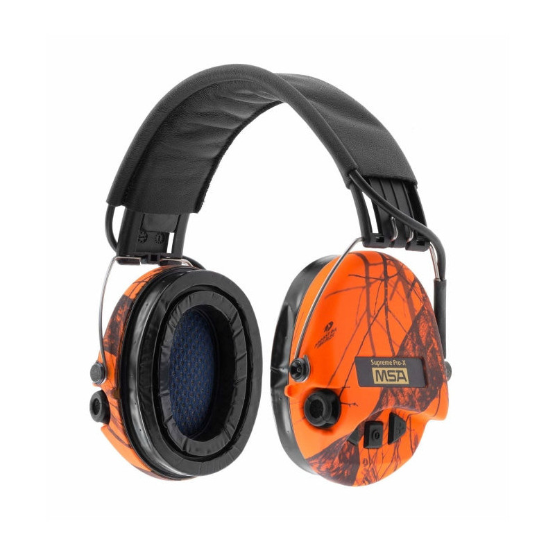 Casque audio amplifié MSA Supreme Pro X - Camo orange