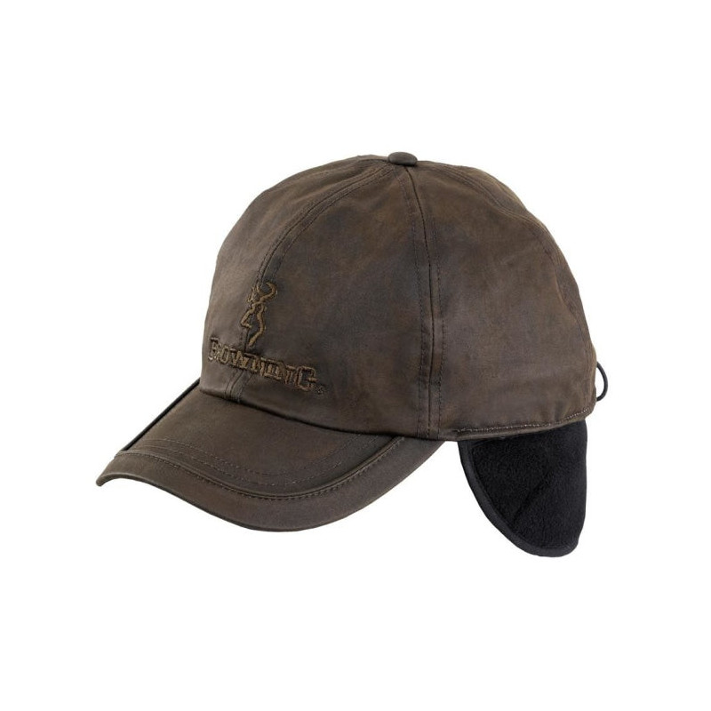 Casquette Browning Winter Wax huilée marron
