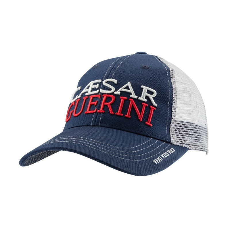 Casquette Caesar Guerini - bleue et grise mesh