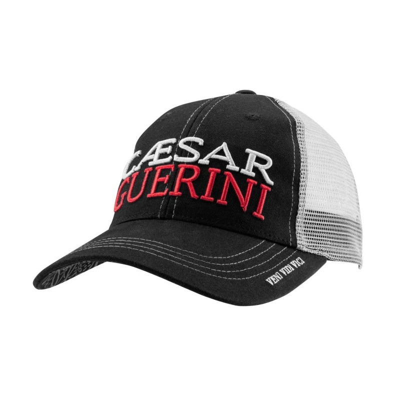 Casquette Caesar Guerini - noire et blanche mesh