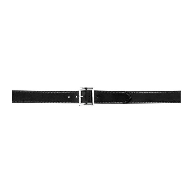 Ceinturon Cuir Safariland 1 Ardillon - Boucle carrée Chrome 45 mm Noire