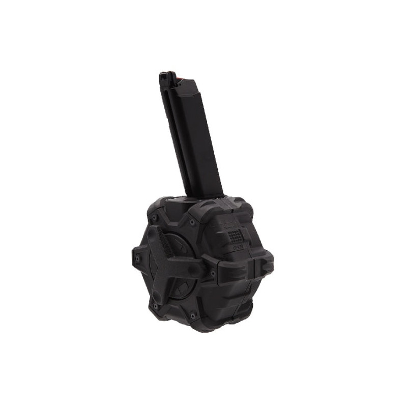 Chargeur arme de poing AW Customs Drum AWCustom VX7 & VX9 standard Noir