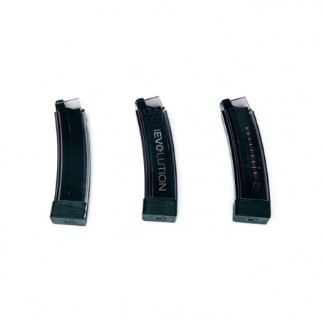 Chargeur ASG AEG Scorpion Evo3 Boite de 3 Smoky - 75 Coups