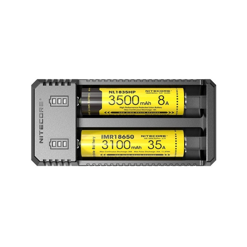 Chargeur Nitecore Micro-USB - 2 Accus