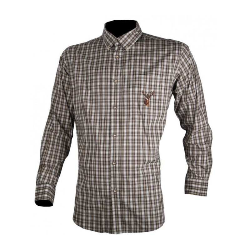 Chemise de chasse Broderie Cerf Somlys