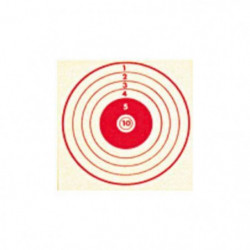 Cibles COURT 10x10 Rouge X100