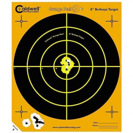 Cibles de tir orange peel Caldwell - Pack de 10