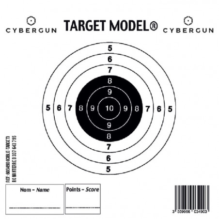 Cibles papier Cybergun - Par 50 pour Cible filet