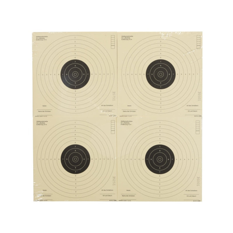 Cibles papier Umarex 17x17 - Par 100
