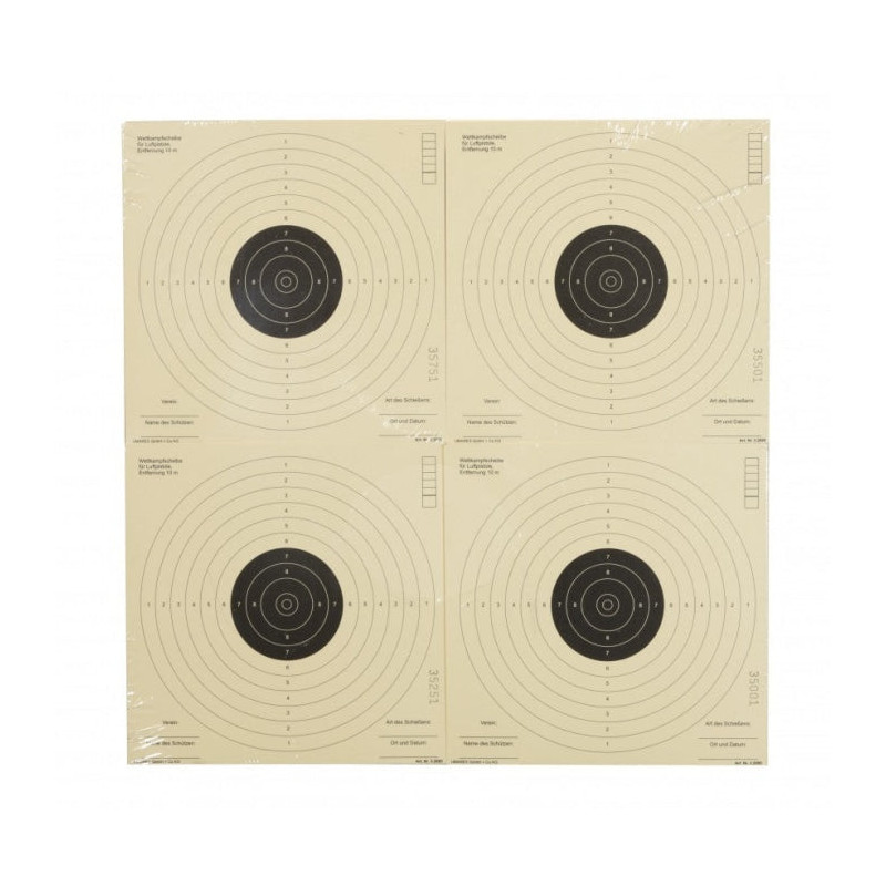 Cibles papier Umarex 17x17 - Par 1000