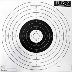 Cibles papier UX 14x14 par 100