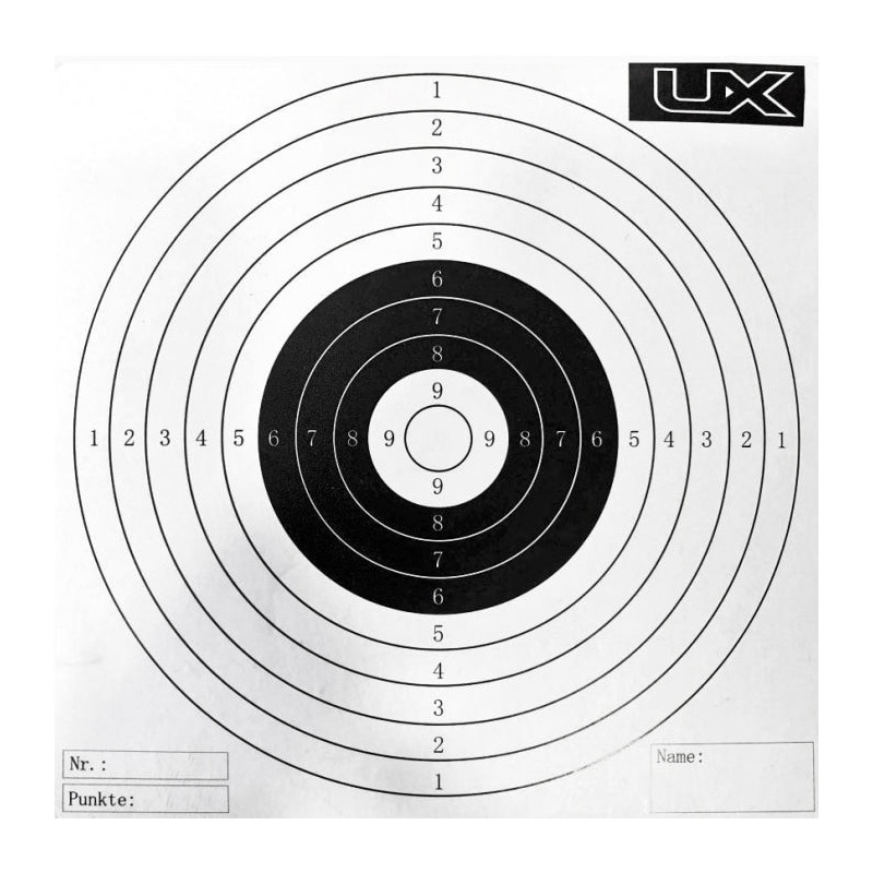 Cibles papier UX 14x14 par 100