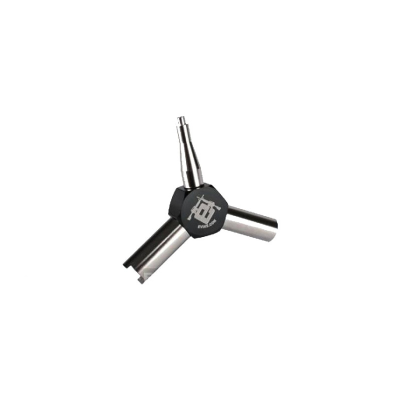 Clé à valve Evike Precision Stainless Steel Airsoft GBB Triple Gas