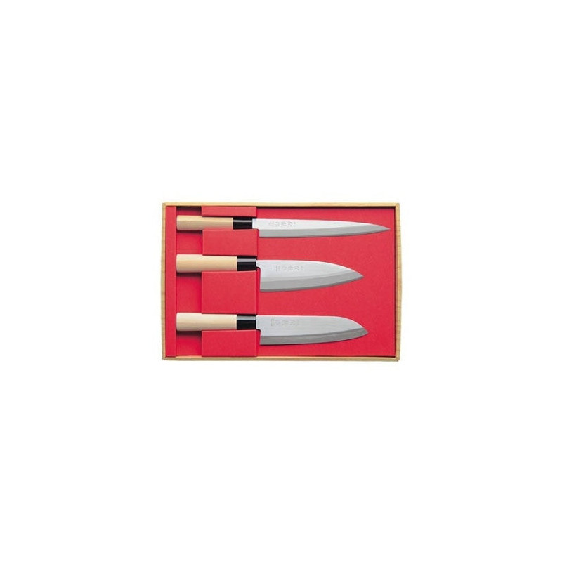 Coffret 3 Couteaux Sekiryu Santoku & Deba & Sashimi