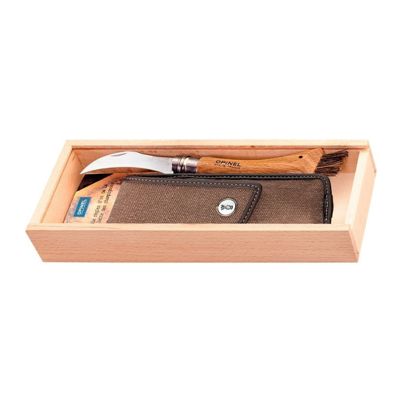 Coffret Couteau Opinel à Champignon Inox N°08 - Lame 75mm