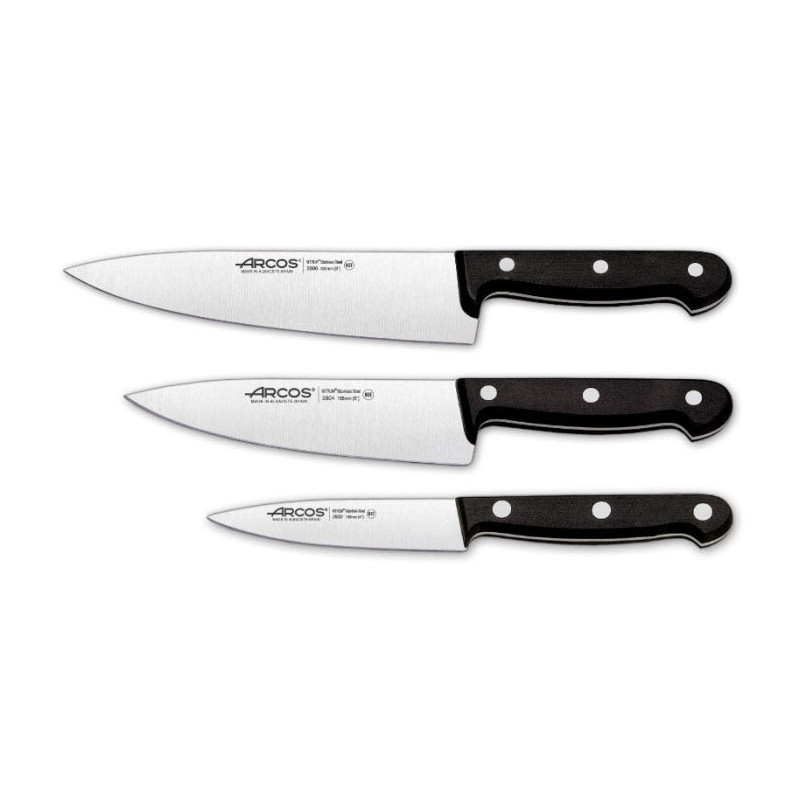 Coffret Couteaux Arcos Universal Noir