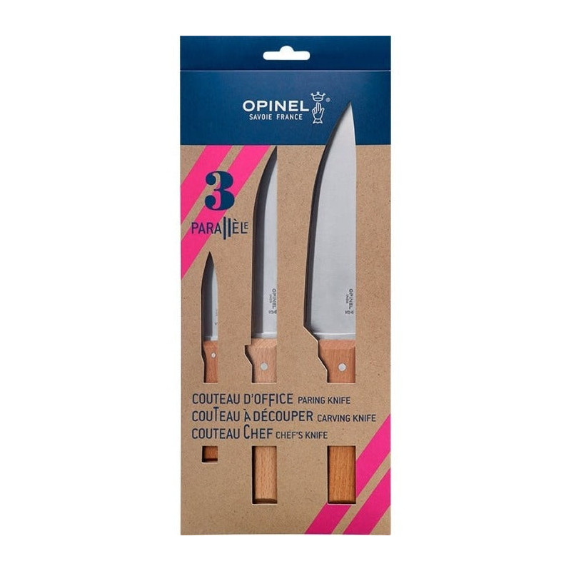 Coffret Couteaux Opinel Trio Parallèle