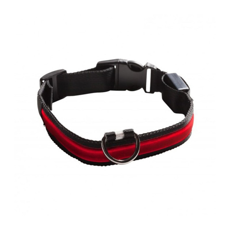 Collier lumineux Num'Axes USB rechargeable rouge