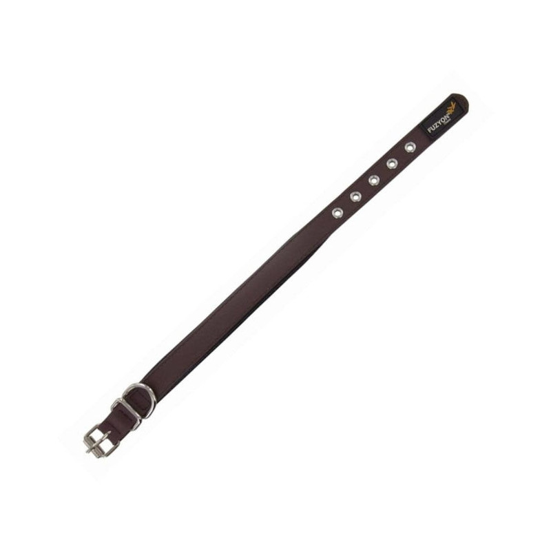 Collier luxe Fuzyon Doublure souple - Marron