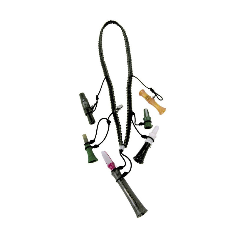 Collier Porte Appeaux Primos en Corde Tressée - pour 8 Appeaux