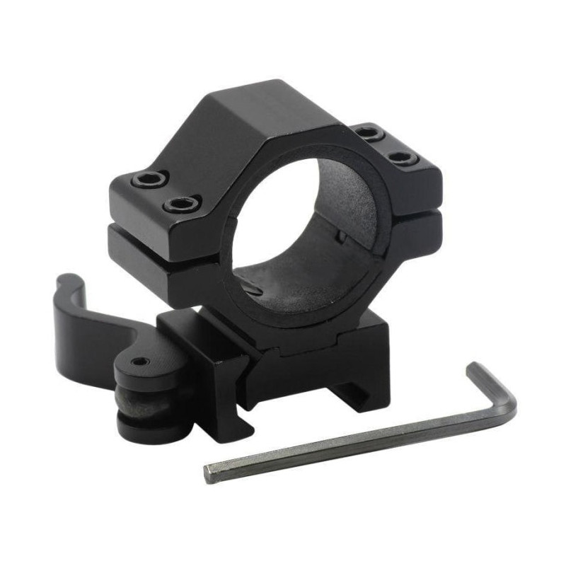 Colliers bas montage rapide 30 mm / 25.4 mm - Rail 21 mm