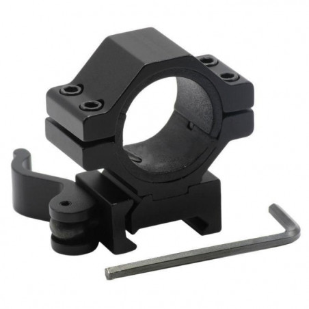 Colliers bas montage rapide 30 mm / 25.4 mm - Rail 21 mm