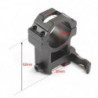 Colliers ChasseTir.com montage rapide 30 mm - Rail 21 mm