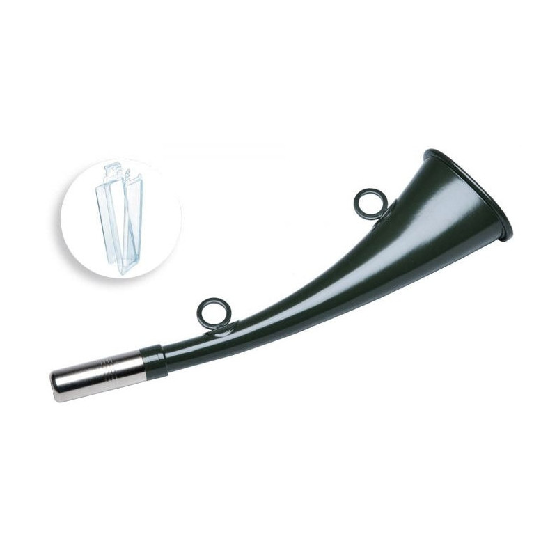 Corne Plate Januel en Laiton Polymérisée de 22 cm Sous Blister