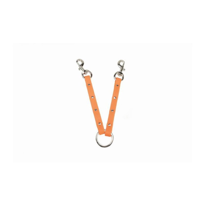 Coupleur plat Januel Biothane beta Orange - 15 mm