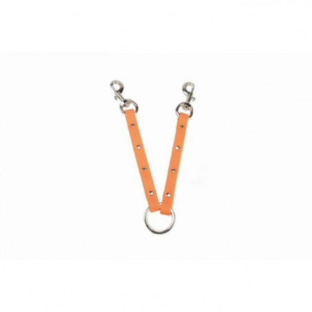 Coupleur plat Januel Biothane beta Orange - 15 mm