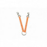Coupleur plat Januel Biothane beta Orange - 15 mm