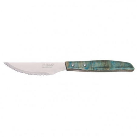 Couteau Arcos Table Manche Bois - Steak - Lame Dentelée 110mm