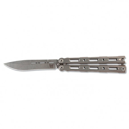 Couteau Benchmade Billet Ti Balisong - Lame 112mm