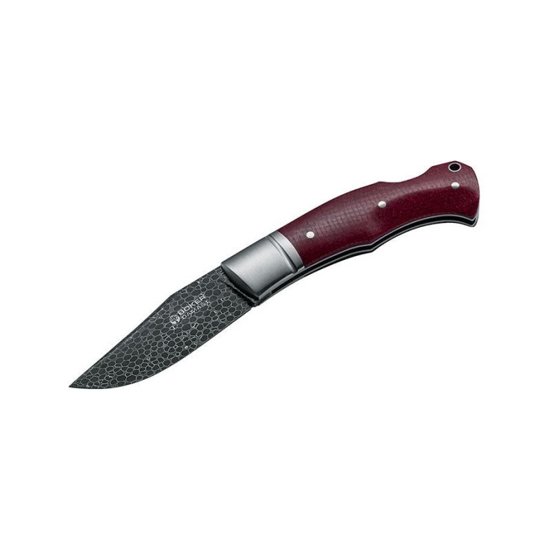 Couteau Boker Boxer Damascus - Lame 78mm